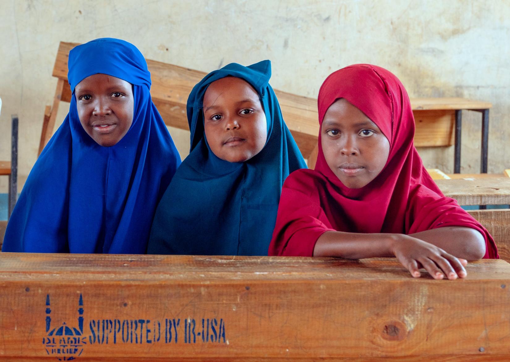 Learners at Dujis Primary School in Garissa County